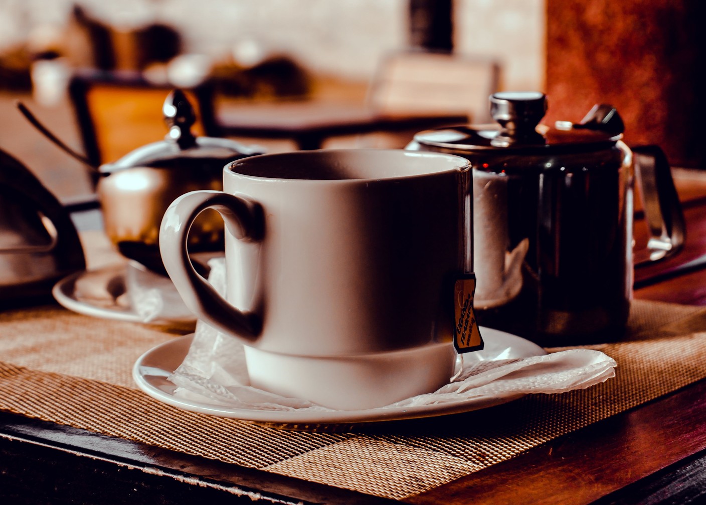 Tea, coffee and quiet moments.